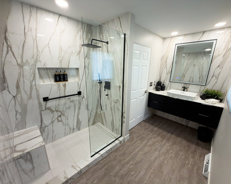 contemporary-bathroom-remodel-slab-design-near-Machesney-Park-IL
