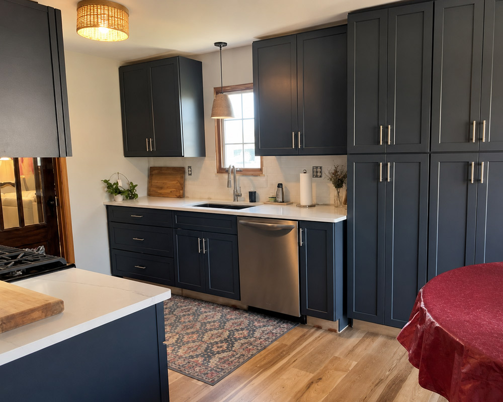 custom kitchen interior design featuring spacious family gathering areas Poplar Grove IL